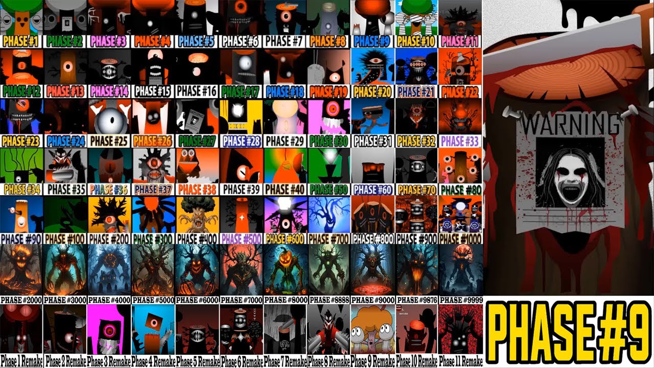 Sprunki Phase 10-99999 vs Mr Tree (1-99999) vs Phase 9 Remake – Incredibox Mix (2025) 🔥