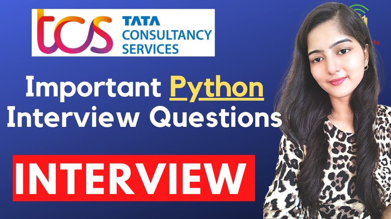 TCS NQT Interview Python Questions | Important python Questions for TCS Intrview