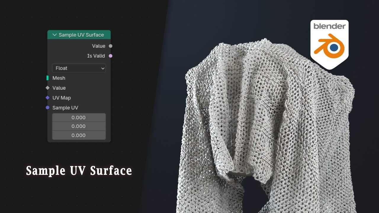 [Tut] Sample UV Surface - Blender Geometry Nodes 3.4