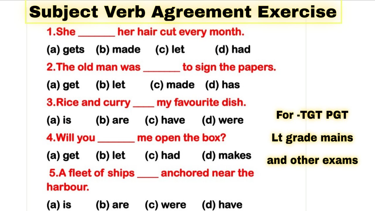 Subject–Verb Agreement 🔥 Complete Strategy | LT Grade Mains | All Exams | PDF