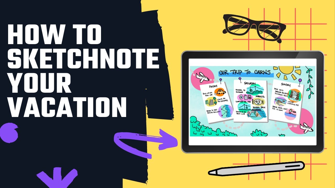 How to Sketchnote your vacation on your iPad using Procreate
