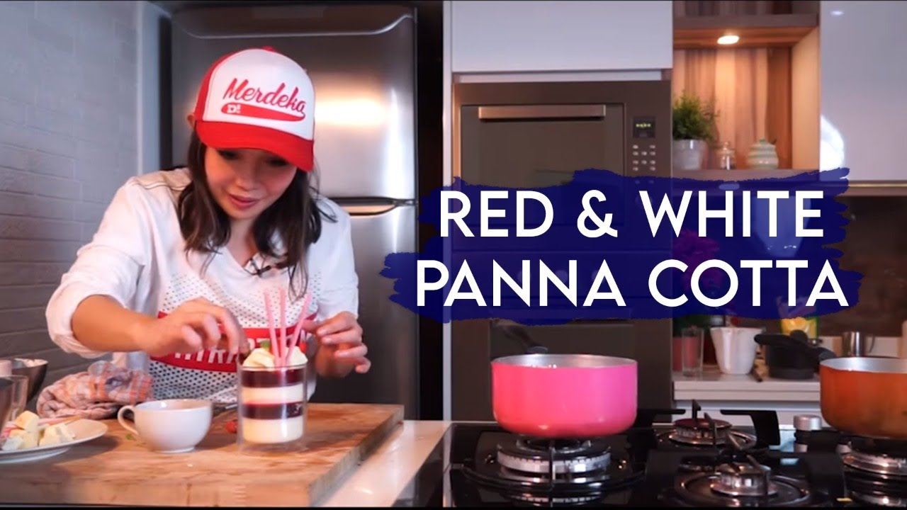 Red and White Panna Cotta