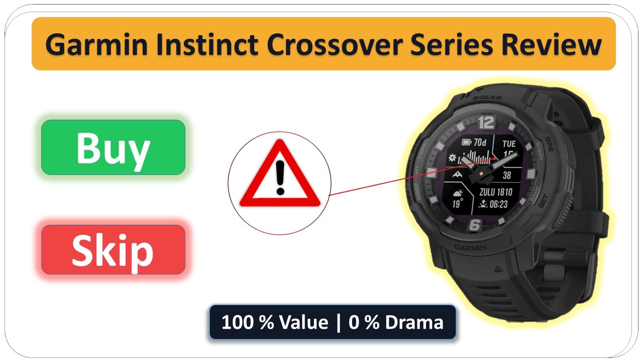 Обзор Garmin Instinct Crossover 🔥 Гибридные прочные смарт-часы с аналоговыми стрелками!