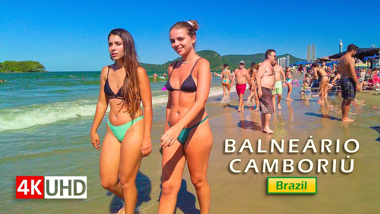 🇧🇷 Пляж Бальнеариу-Камбориу | 19 февраля 2022 г. | Южная Бразилия 【4K】