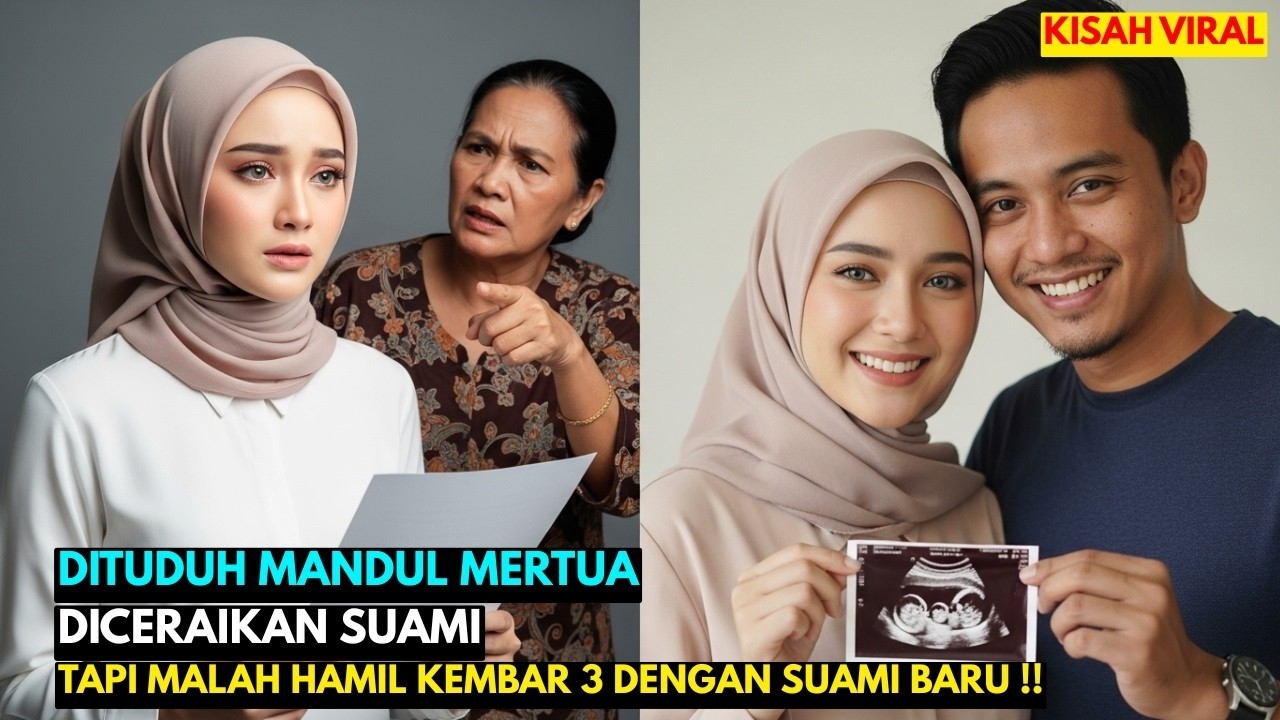 Dituduh Mandul oleh Mertua, Diceraikan Suaminya, Tapi Malah Hamil Kembar 3 dengan Suami Baru !!