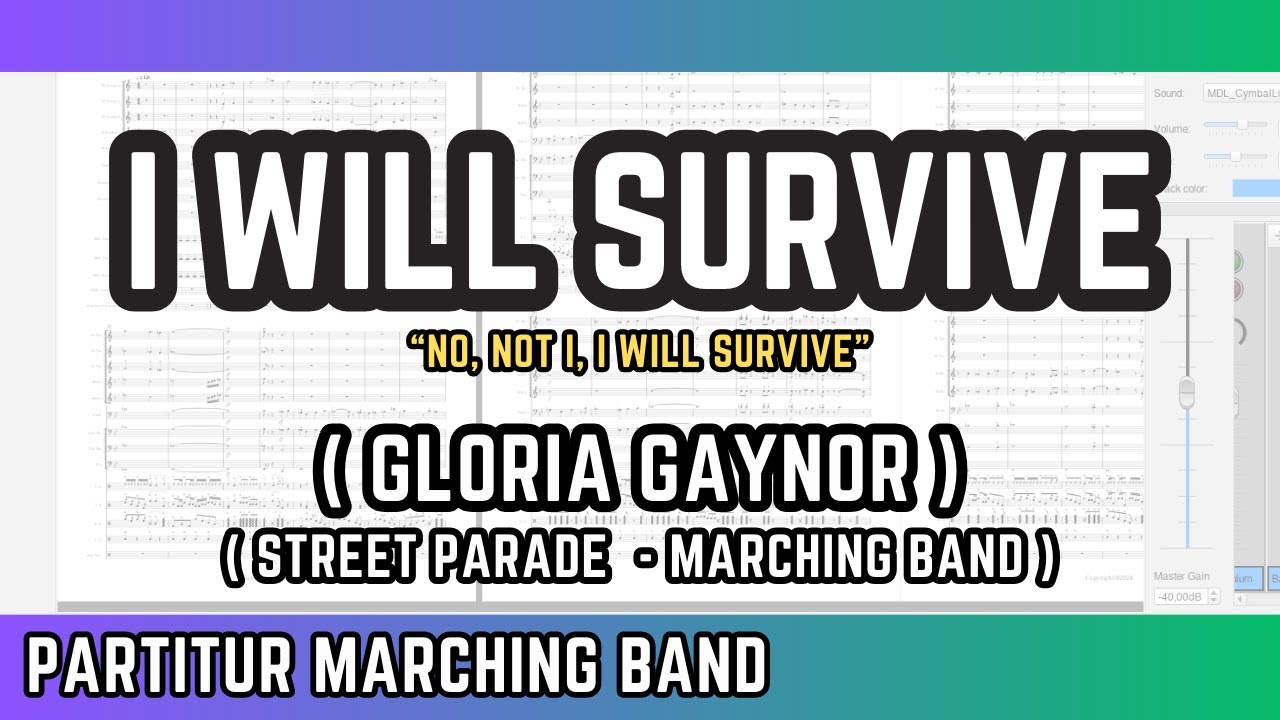 I WILL SURVIVE - Gloria Gaynor - Partitur Marching Band - Arrangement