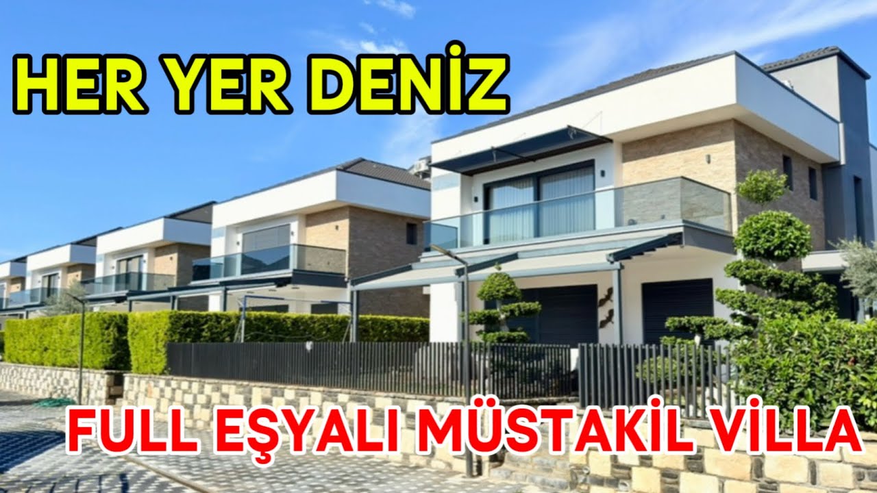 Didim Altınkum’da Denizin Dibinde Yeşilkent’te Havuzlu Müstakil Full Eşyalı Satılık Villa / No:459