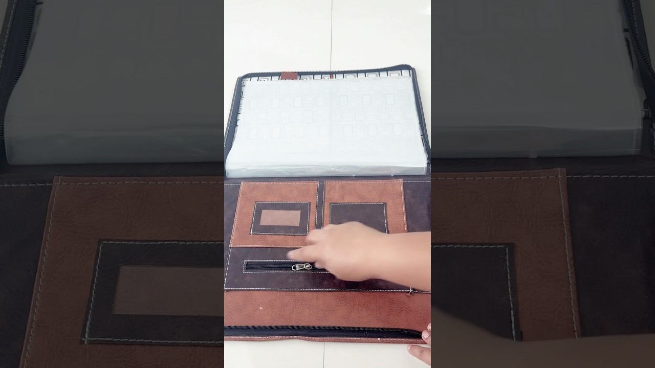 Professional File Folder For Documents | Certificates Holder With Leatherette Material With 20 Leafs