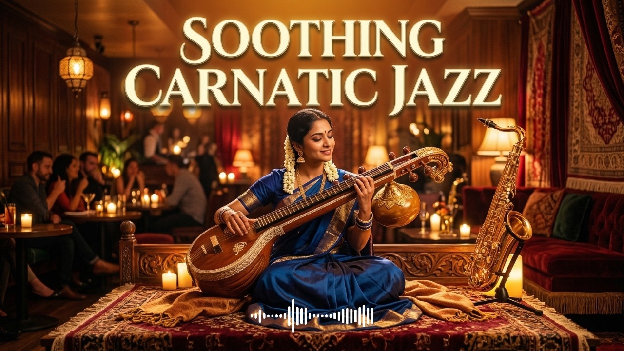 Soothing Carnatic Jazz Instrumental 🎷 Relaxing Indian Fusion Jazz for Work & Study! #6