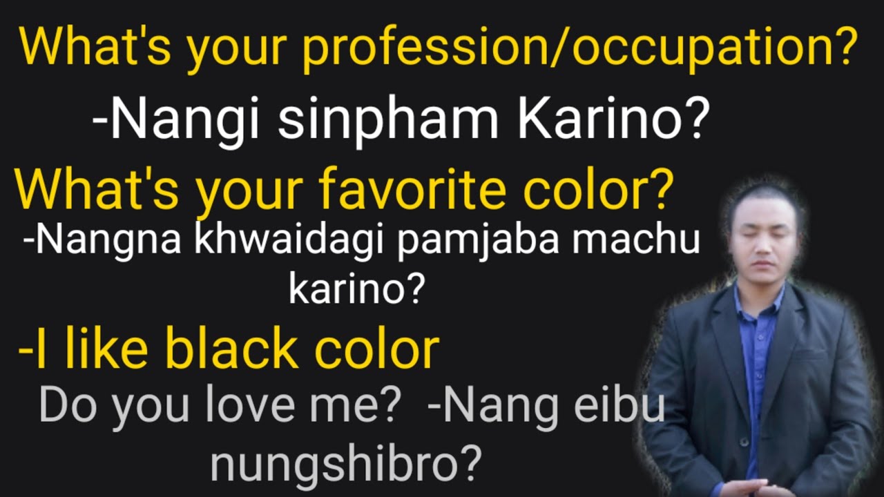 Learn Manipuri Language Easily/Through English Translations/Grow with James