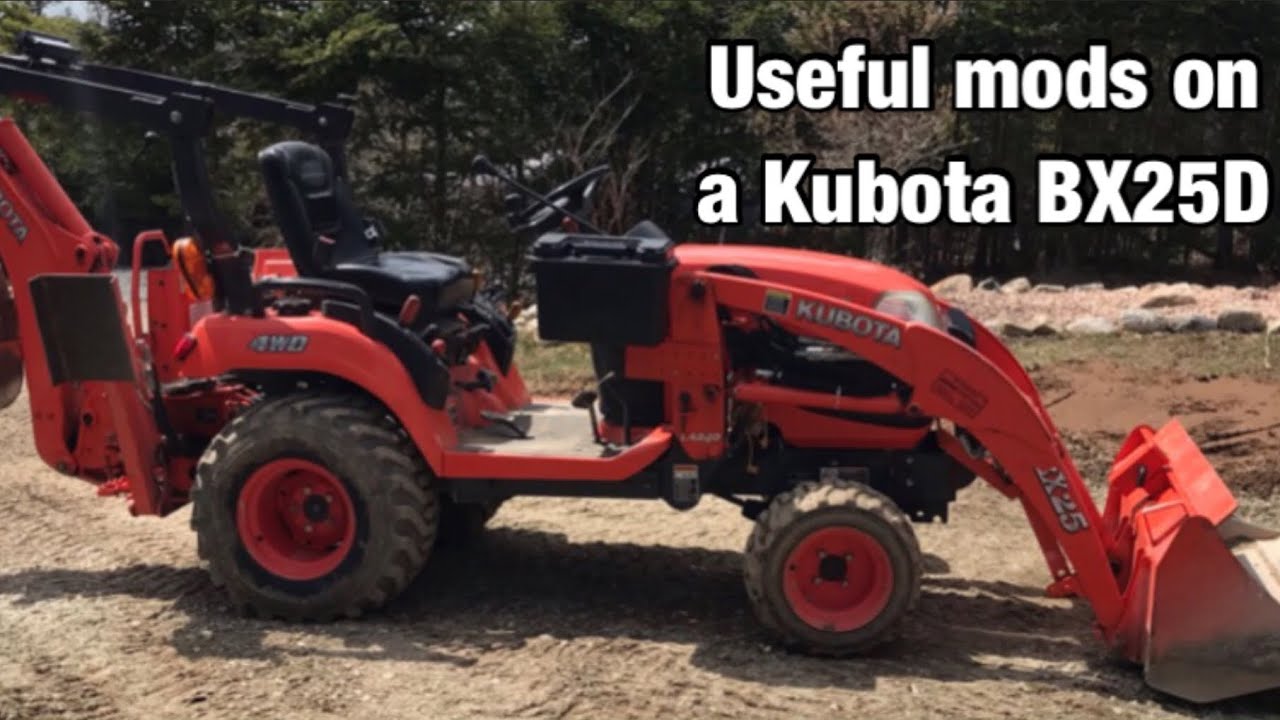 Useful mods on a Kubota BX25D tractor#1