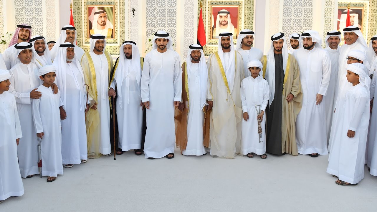 حمدان بن محمد بن راشد يحضر أفراح الطاير