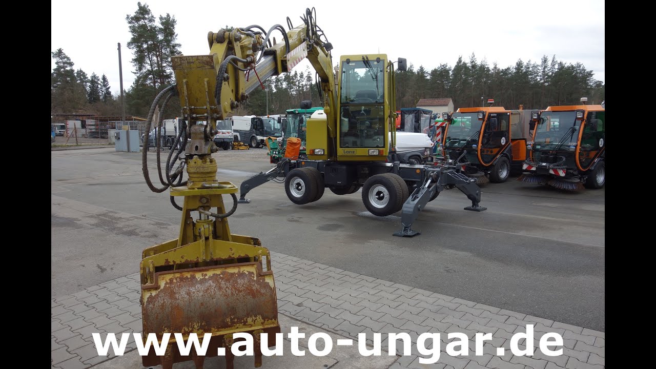 Lanz Bagger FB 3000 Friedhofbagger Bagger Drehgreifer 4x4 Hundegang 001