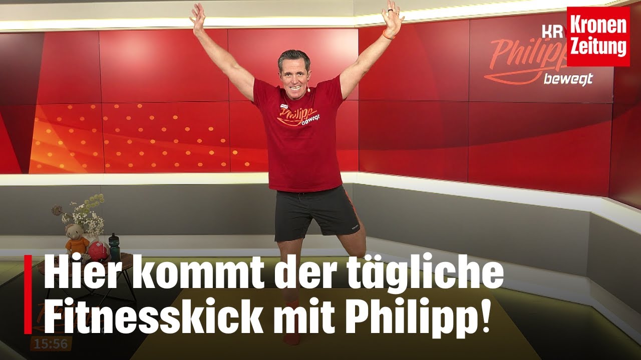 Philipp bewegt am Freitag, 17.1.: Der tägliche Fitnesskick auf krone.tv!