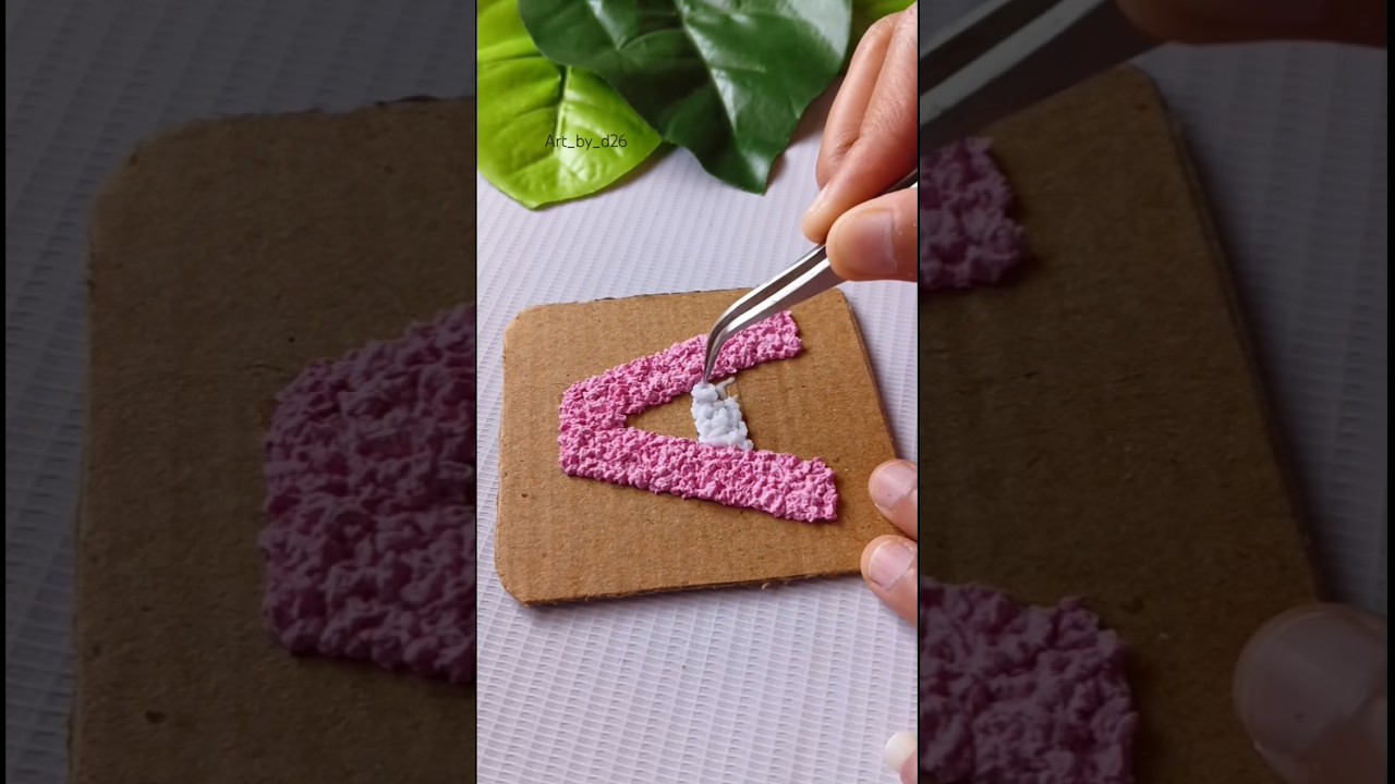 Alphabet A texture art using tissue paper 😯🫠#shorts #art #ytshorts #texture #shortsviral