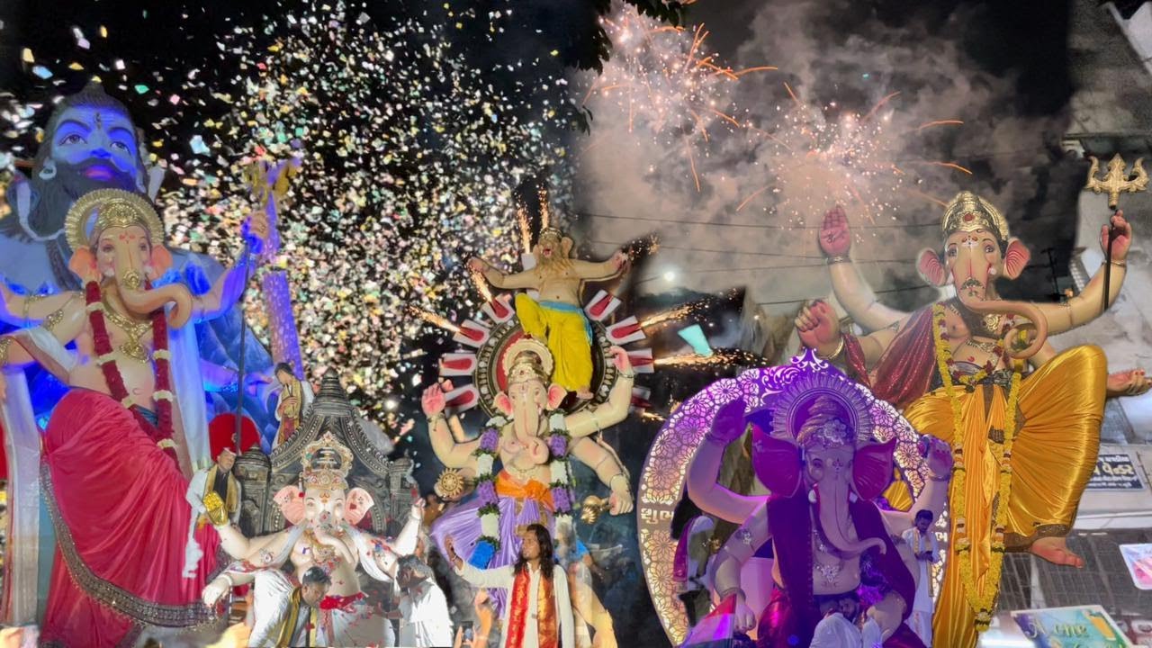 Surat Biggest Ganesh Aagman 2024 😍 | Surat Ganesh Utsav 2024 | 31st August Aagamn 2024