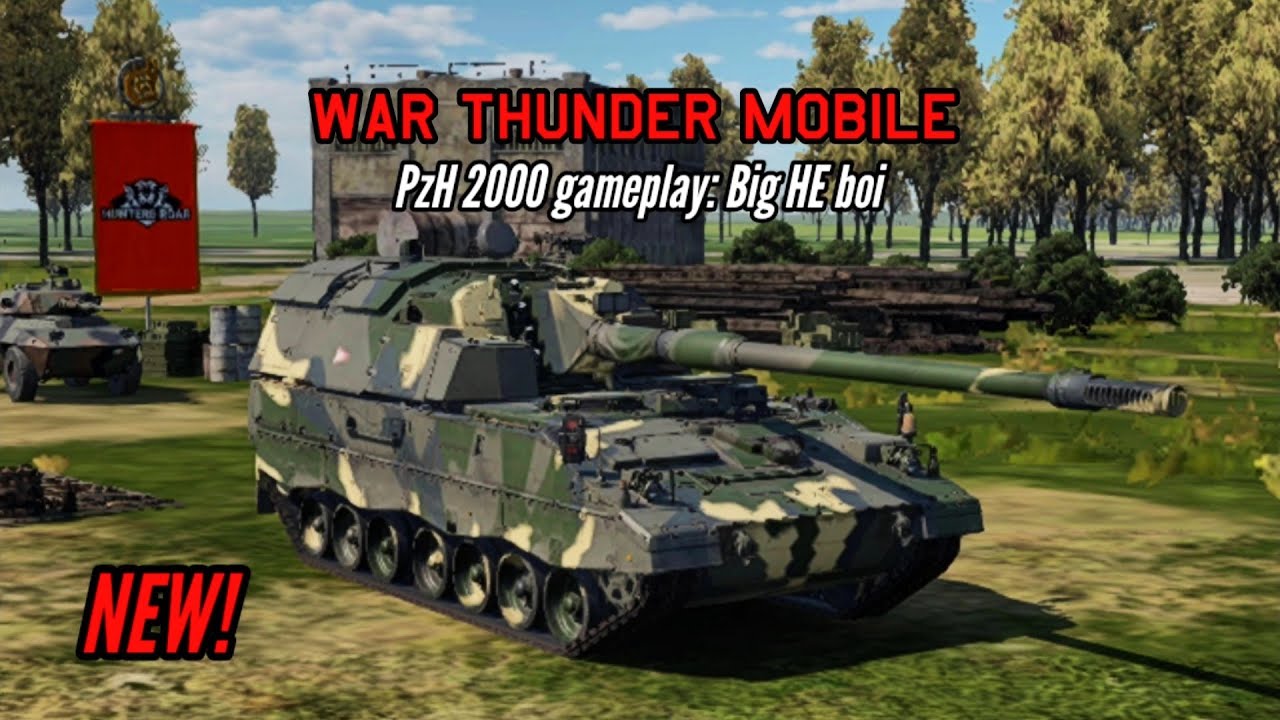 NEW! PzH 2000 gameplay: Big HE boi - War Thunder Mobile