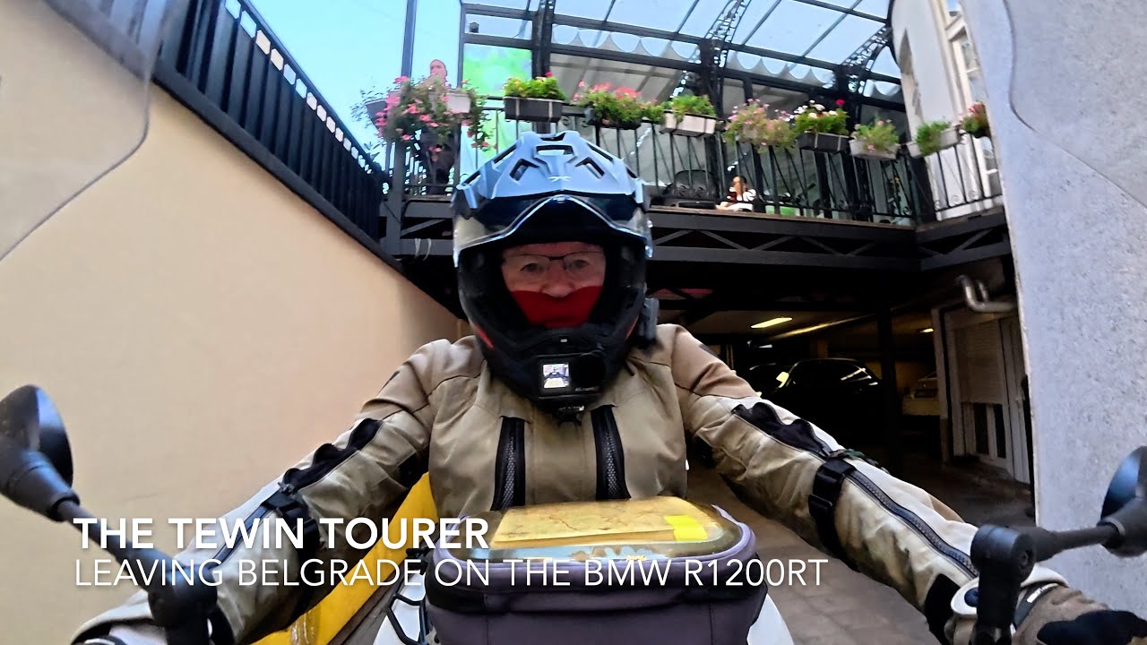 Leaving Belgrade on the BMW R1200RT - European Motorcycle Tour 2025.