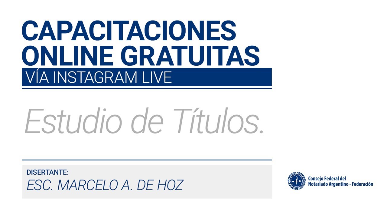 Estudio de Títulos.