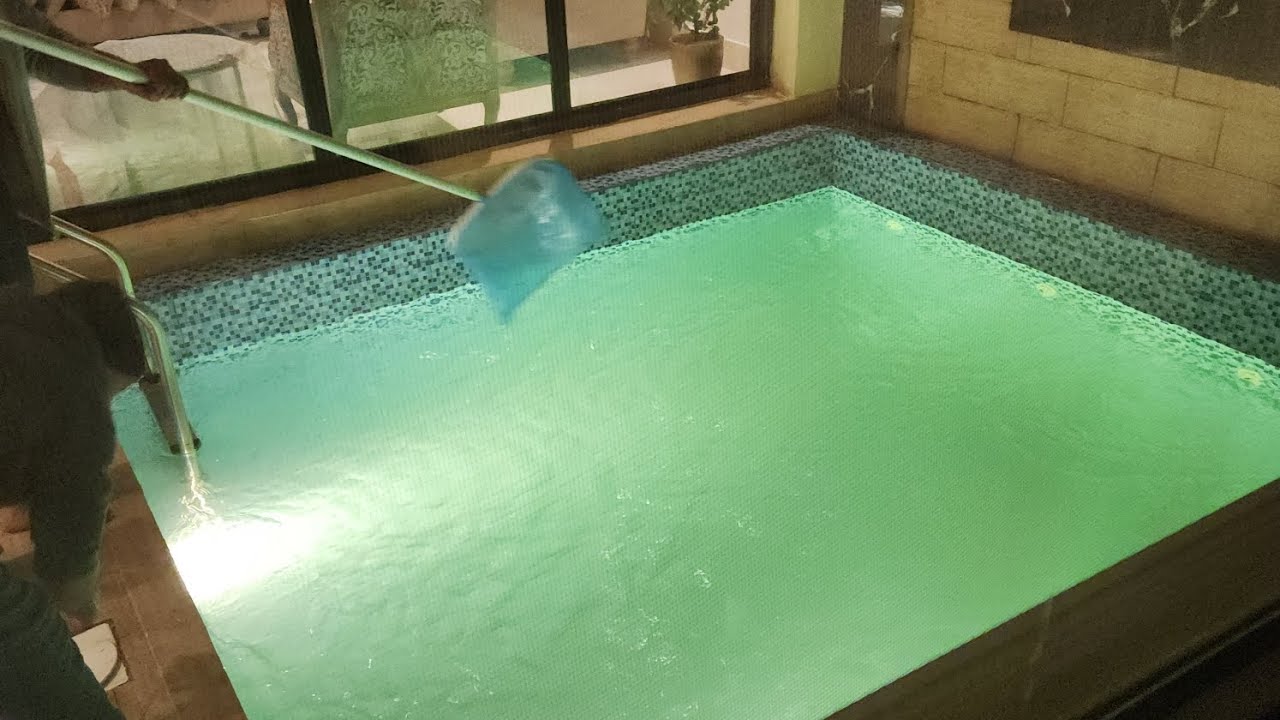 طريقة تفريغ موية المسبح وتنظيف الفلتر