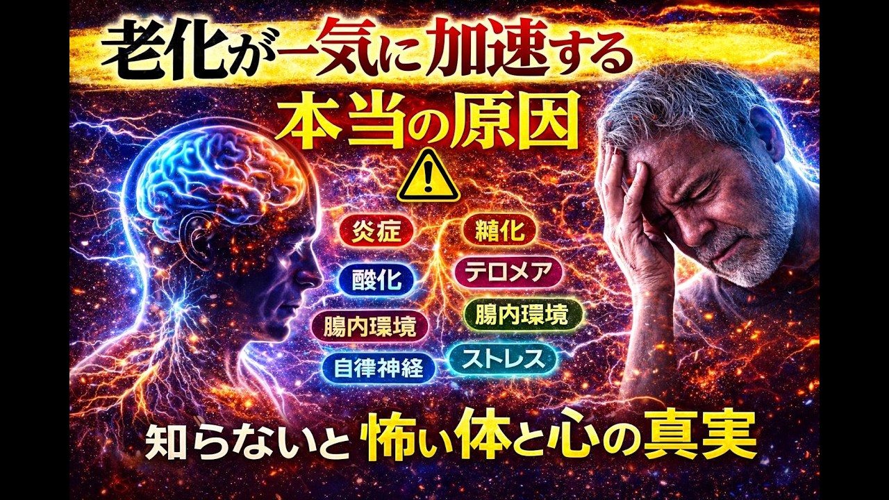 老化が一気に加速する本当の原因とは？知らないと怖い体と心の真実【超長時間・聞き流し】
