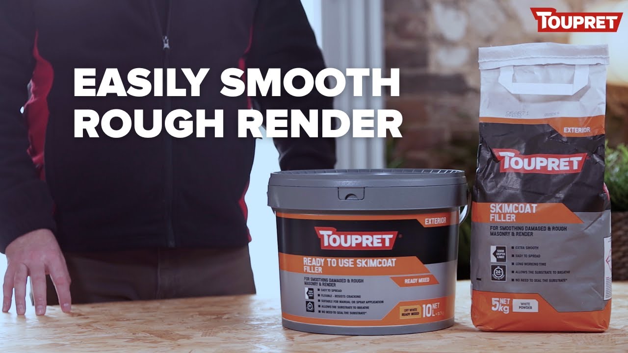 Easily Smooth Rough Render | Toupret Skimcoat Filler