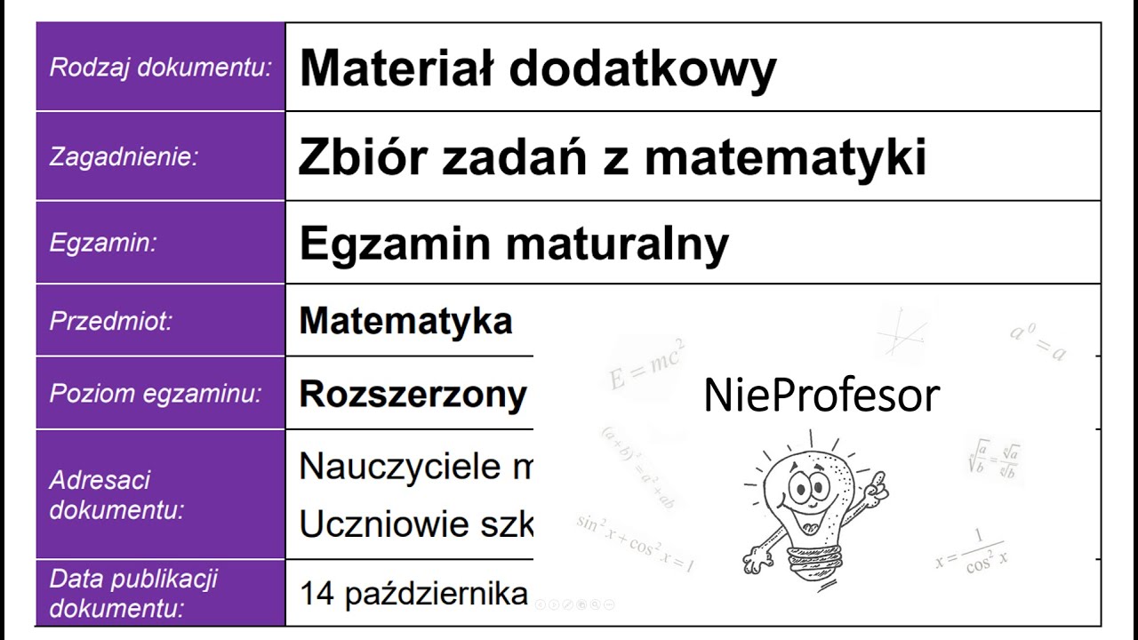 Zadanie 6 CKE zbiór zadań z matematyki poziom rozszerzony