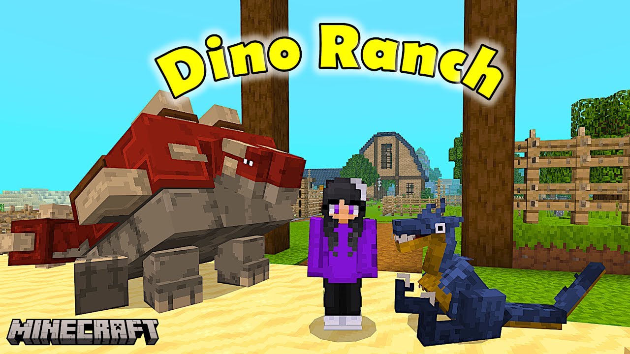 Building a DINOSAUR Ranch in Minecraft / Epi. 01: Dinosaurs in the Kitchen