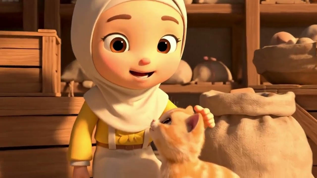 Cerita pagi Anin, Dari Warung, Anak Kucing, Sampai Minum Teh Bersama Bunda | Series Cucu Jidah