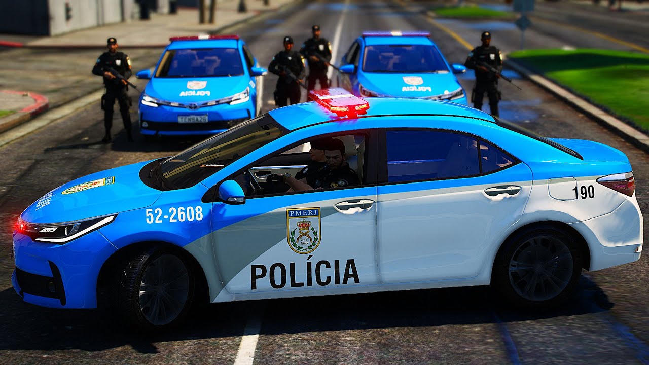FORAGIDO TENTOU ESCAPAR DA POLÍCIA | GTA V PMERJ | GTA 5 POLICIAL