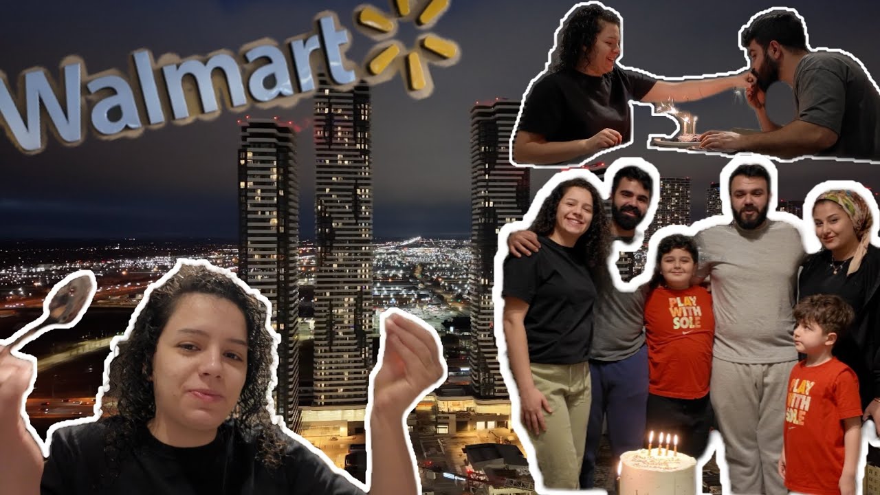 Kocamın doğum günü | Kanada'da Walmart alışverişi | bizimle 2 gün