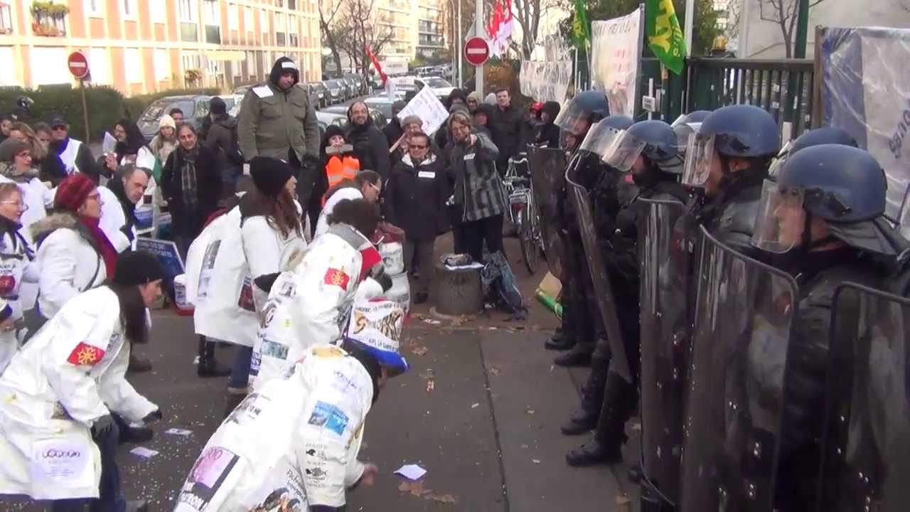 Le haka devant le site de Gentilly le 12-12-2013