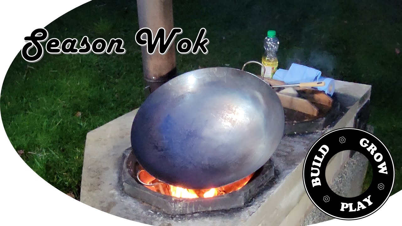 Season Wok - How to season a new or old wok on an open fire wok burner