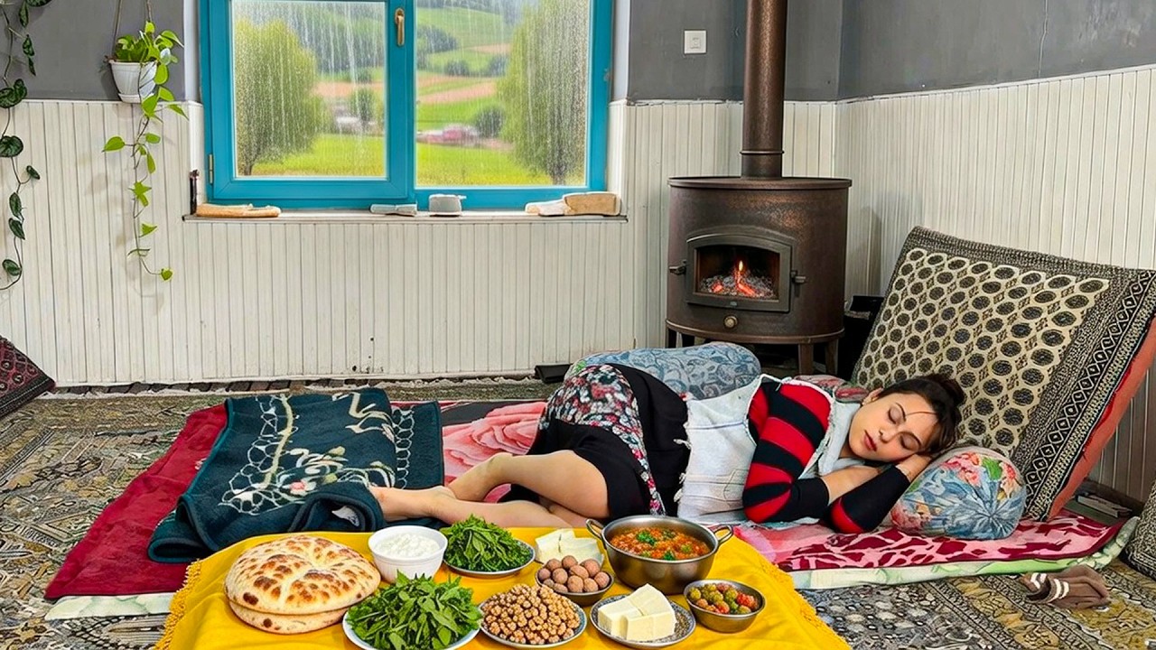 Simple Village Life | Cooking local chicken rustic style | A Peaceful Village Morning