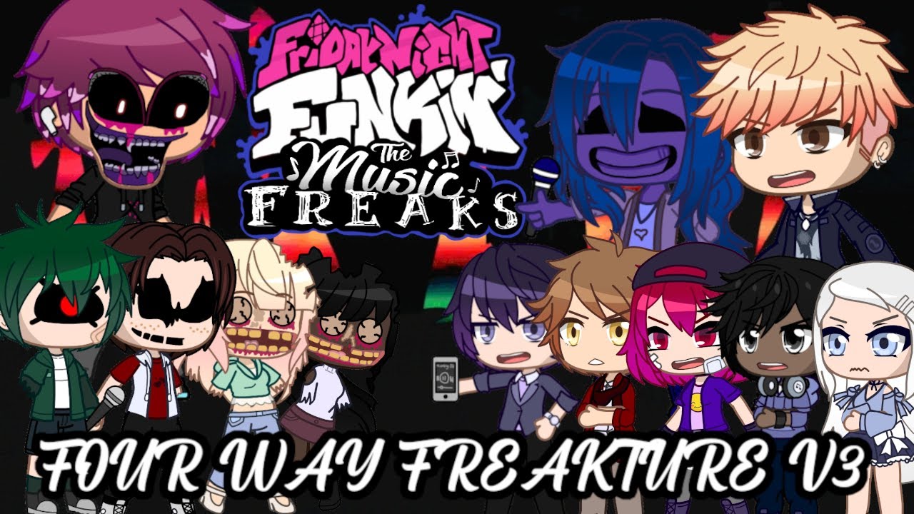 Four-Way Freakture V3 | Four-Way Fracture but The Music Freaks Sing It | Friday Night Funkin' Cover