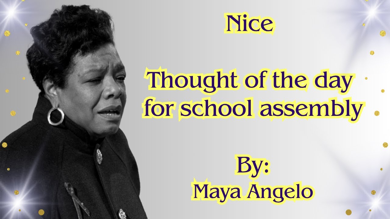 👉 🎓Thought of the day in English | Written by Maya Angelo.