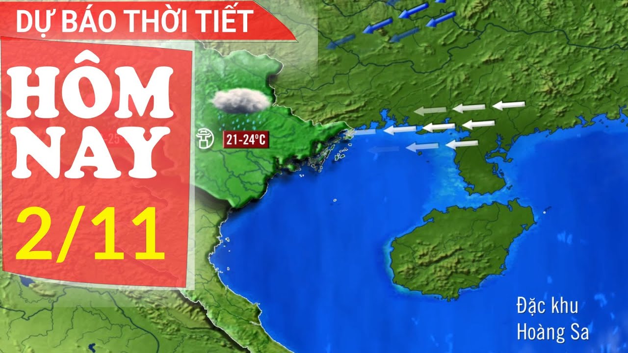 Dự báo thời tiết mới nhất hôm nay 2/11 | Dự báo thời gian 3 ngày tới | Báo Nhân Dân