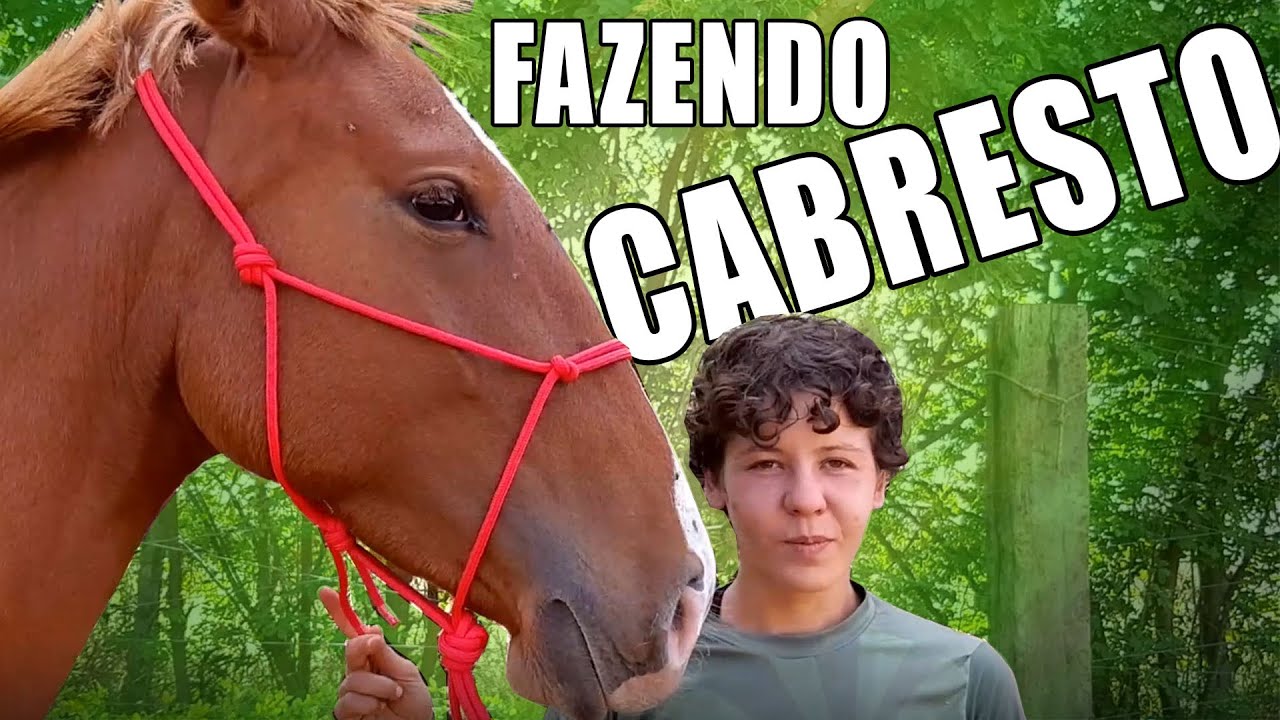 Como fazer um cabresto de 7 nós sob medida para o cavalo
