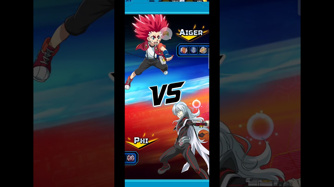 Beyblade Burst Rivals aiger vs phi