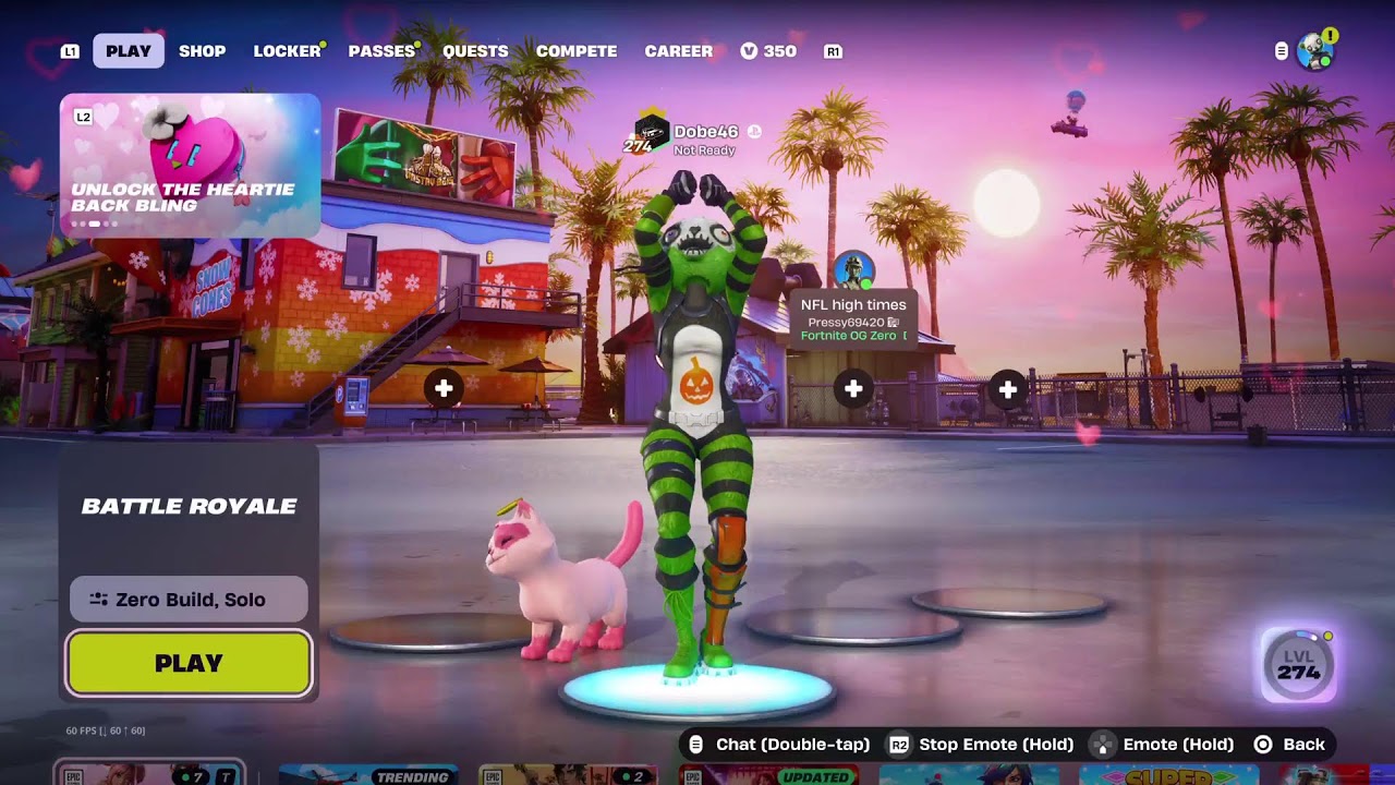 Fortnite Zero builds stream