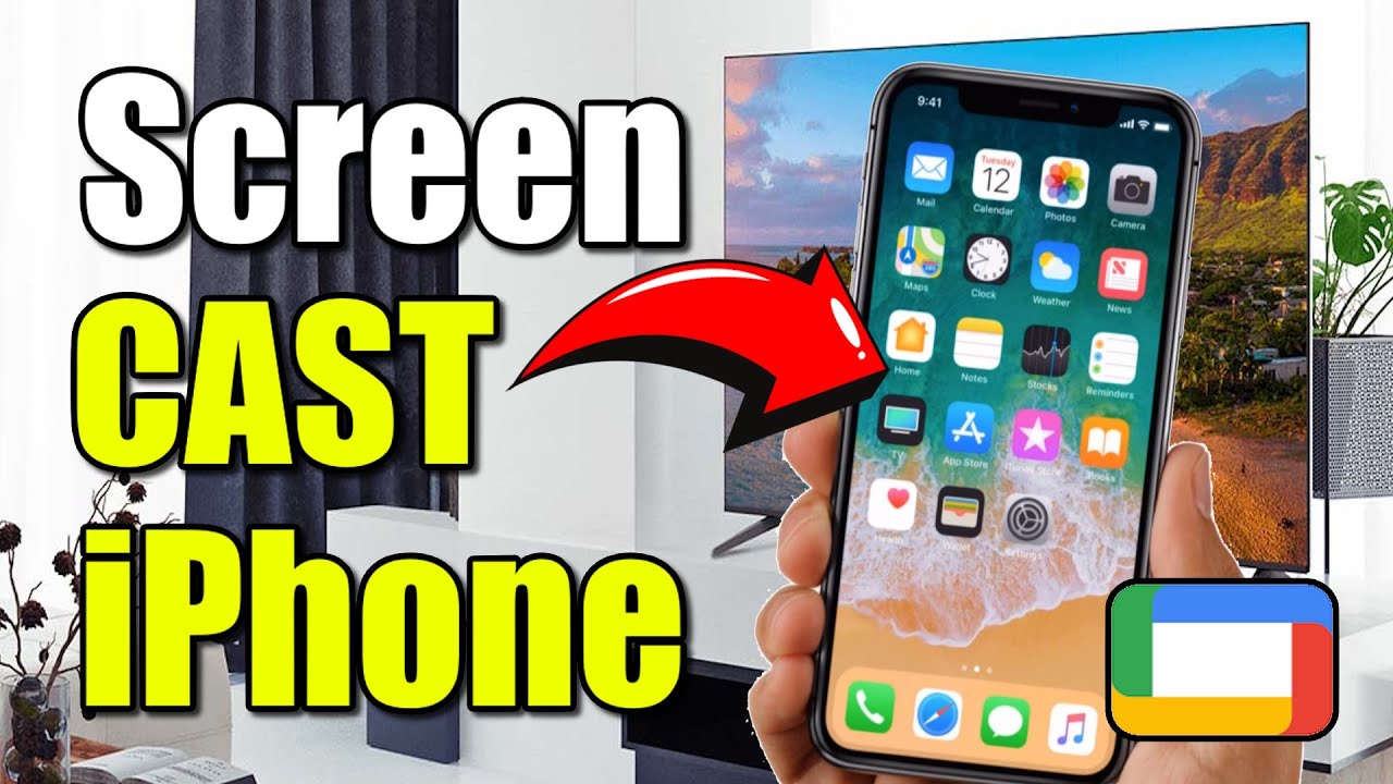 How to Screen CAST your iPhone to Google TV & Mirror Device (Best Method)