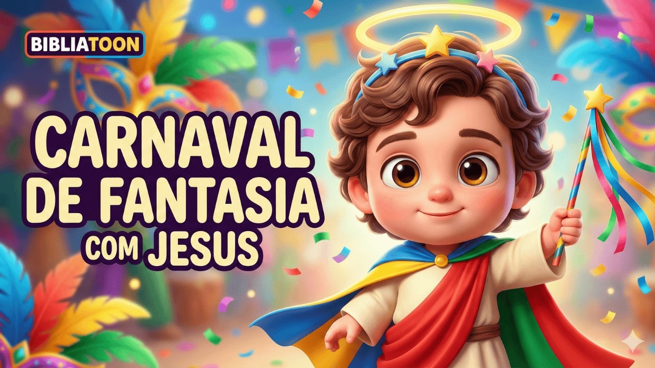 Carnaval de Fantasia com Jesus (Bibliatoon) | Música Gospel Infantil