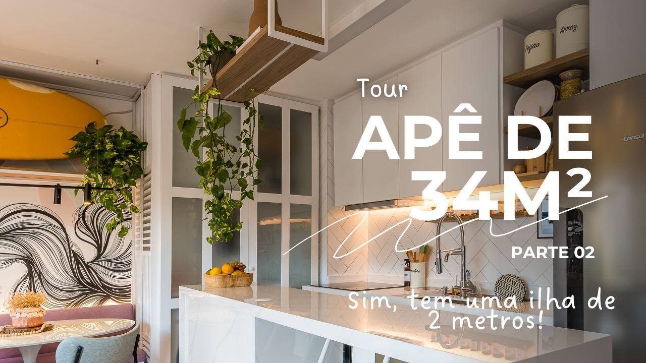 TOUR pelo APÊ DA ARQUITETA de 34M² -| Por ARQUITETA BRUNA ERRE - PARTE 02: COZINHA