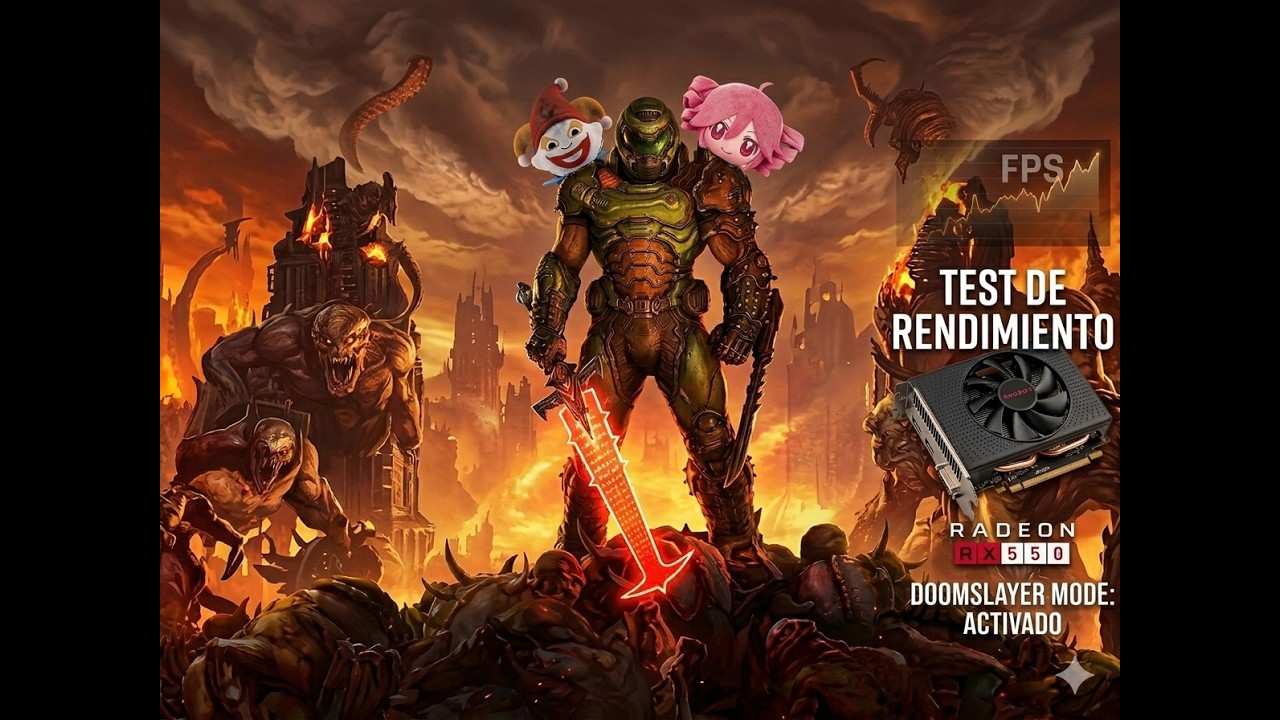 test de Doom Eternal en rx 550