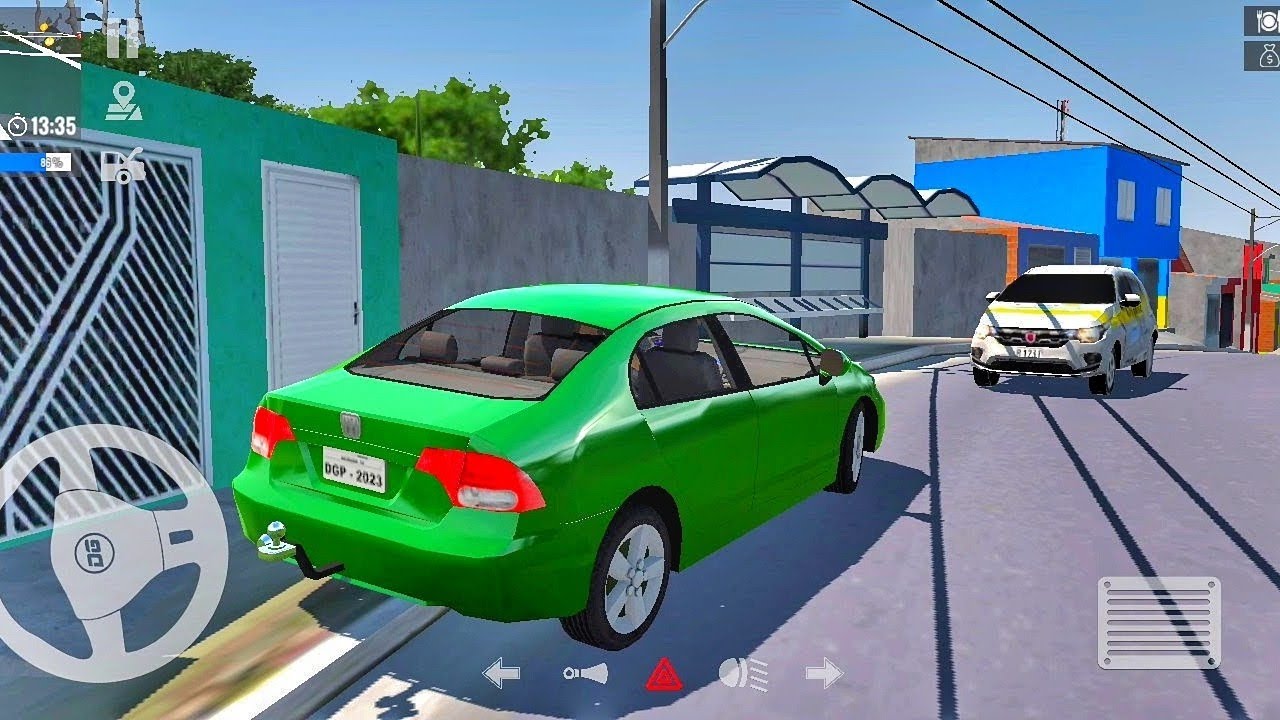 🚘Auto Life Brasil | Driving Honda Civic In Beautiful Brazilian Streets🏙️