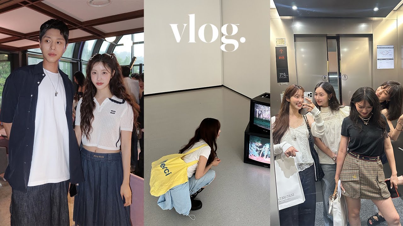 파리→한국 도착 하자마자 민재랑 행사! 엄마랑 민재 12년 만에 인사😂 콘피에르 맛집,  포춘 영화 시사회
