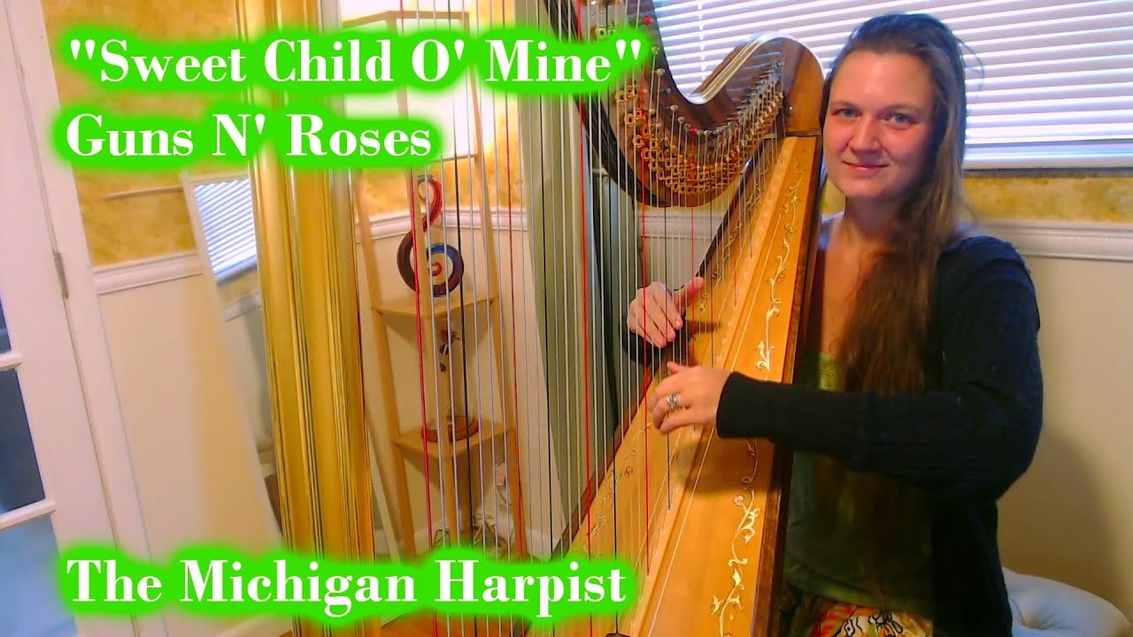 Sweet Child O' Mine (Guns N' Roses) Harp Cover + Sheet Music - The Michigan Harpist