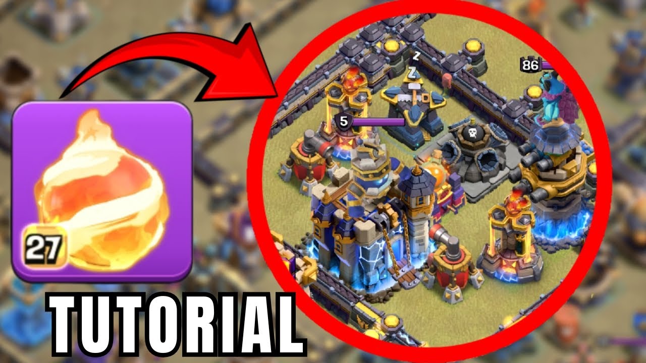 Aprende a USA la BOLA DE FUEGO🔥 en Clash Of Clans 