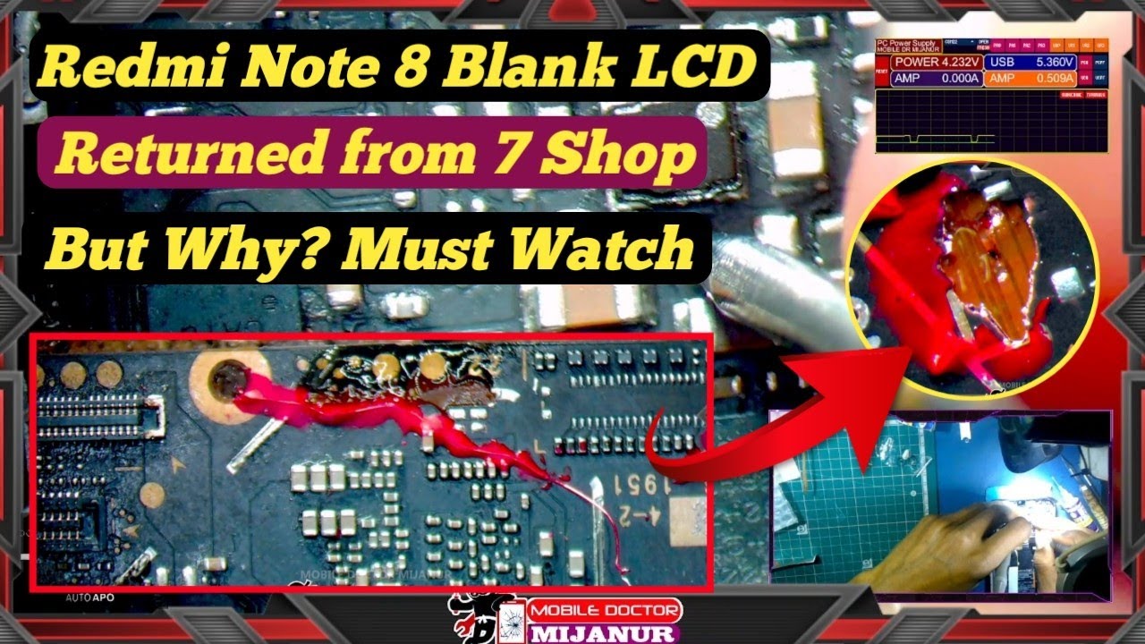 7 Shop Se Returned | Redmi Note 8 Blank LCD  Solutions @Mobile Doctor MIJANUR