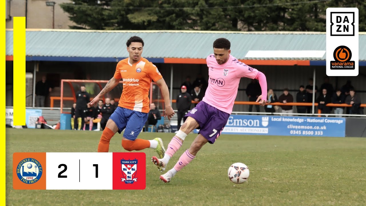 Braintree Town 2-1 York City | National League HIGHLIGHTS